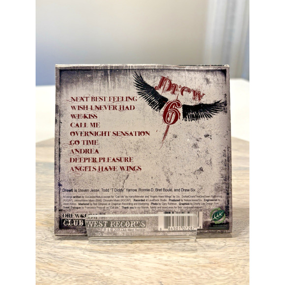 Signed We Kiss by Drew Six 6 (CD, 2008) West Club Records Preowned Paper Sleeve - Picture 3 of 6